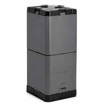 ORBILIMITED Hot Composter in Grey with Leachate Hose 200L