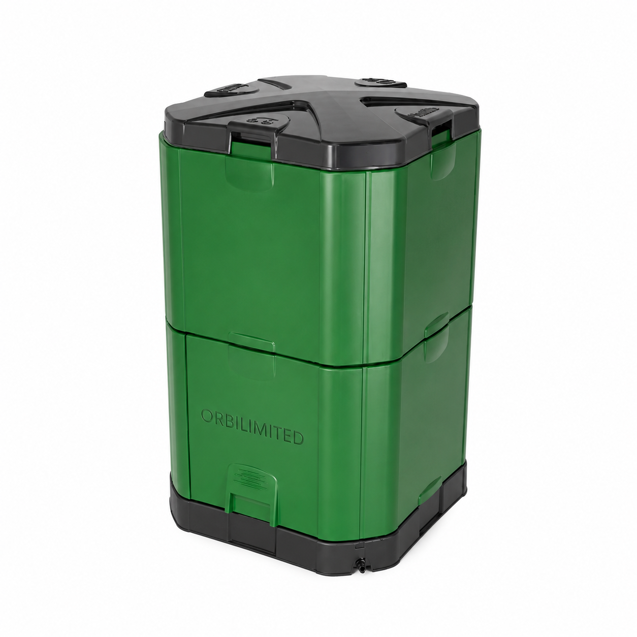 ORBILIMITED Hot Composter in Green with Leachate Hose 400L